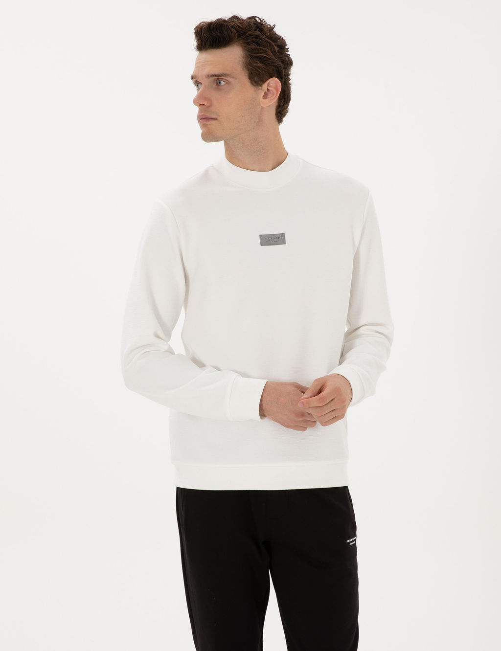 Beyaz Regular Fit Sweatshirt - Pierre cardin фото 3