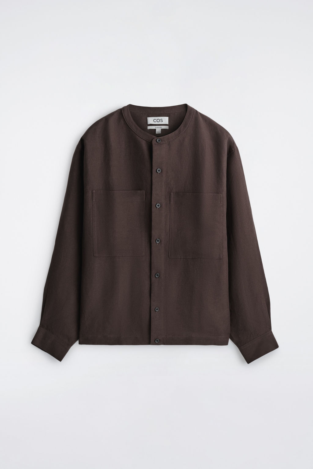 CAMISA OVERSIZE DE LINO CON CUELLO MAO - H&m фото 2