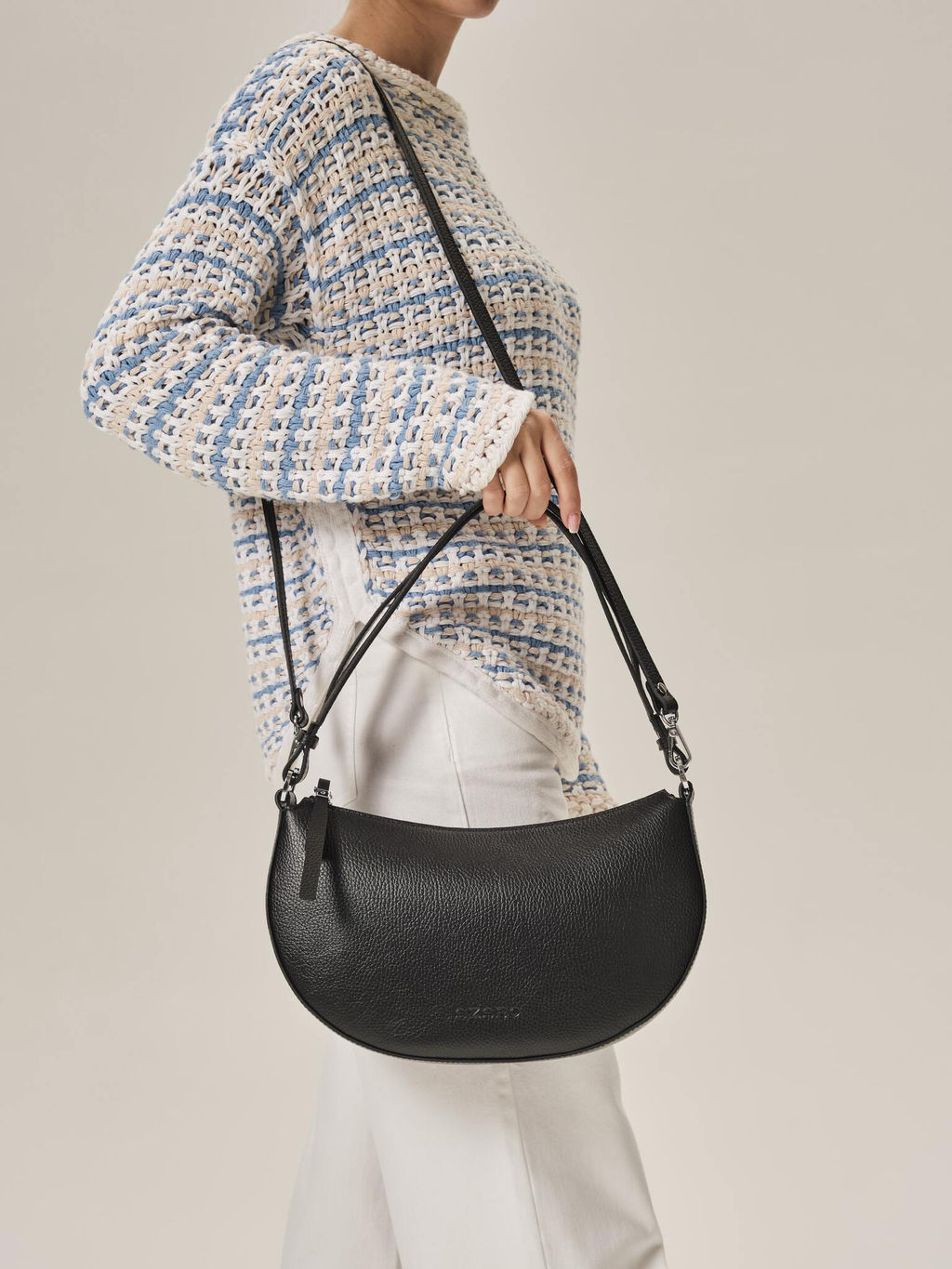 Сумка женская сэддл Azaro 31042 черный