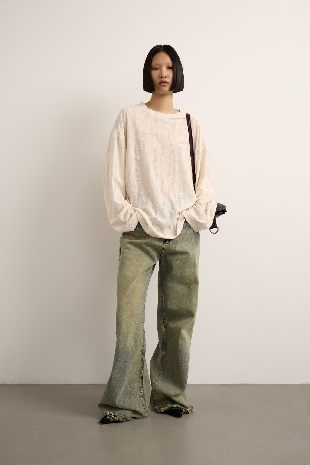 Лонгслив оверсайз в стиле гранж - Mollis фото 3