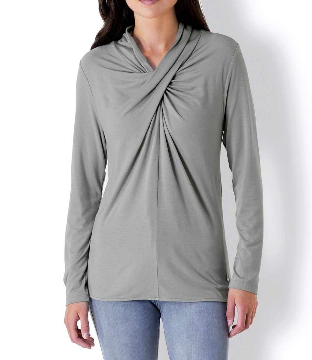 Блузка, серая - Linea tesini фото 3