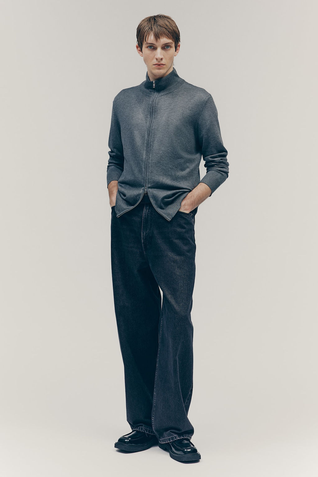 Cardigan con cremallera Slim Fit - H&m фото 3