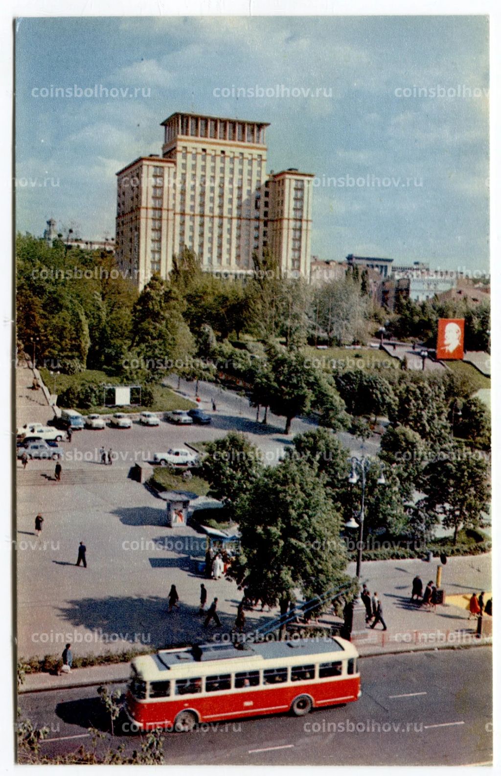 Открытка Киев  Гостиница Москва
