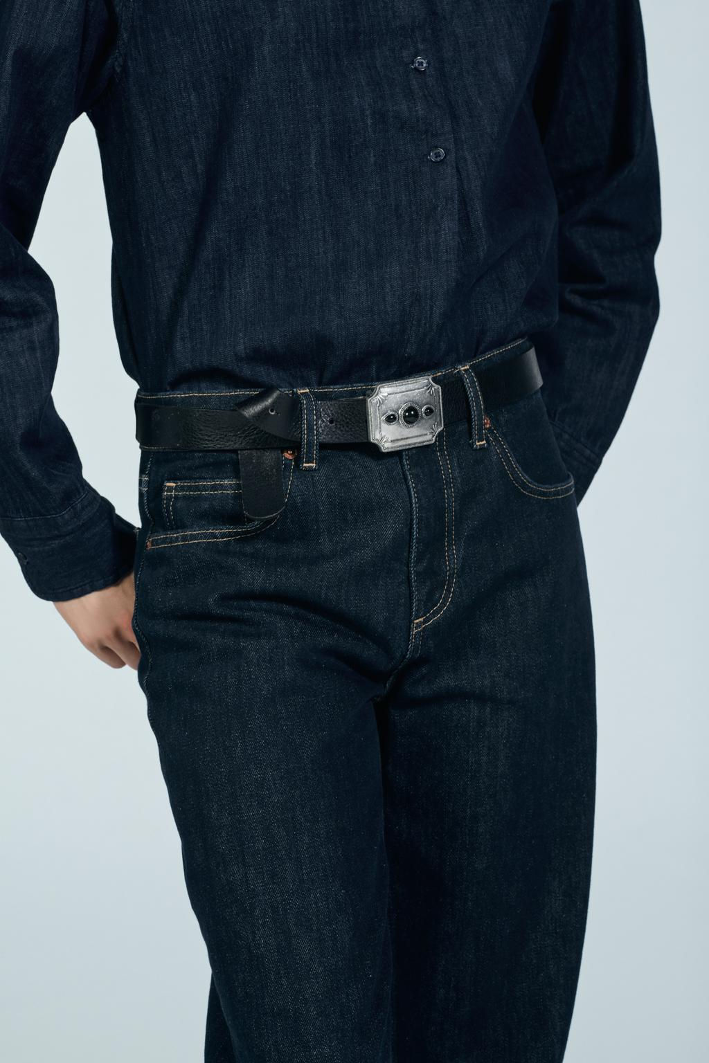 COWBOY ENGRAVED BUCKLE BELT - Zara фото 2