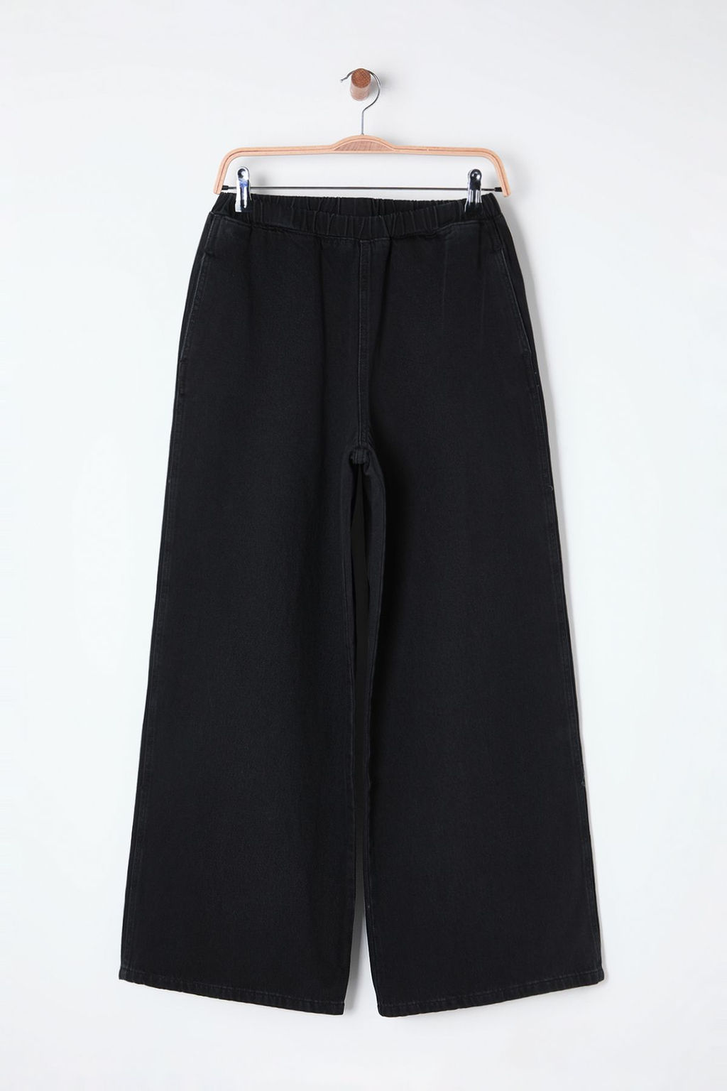 Mavi Beli Lastikli Normal Bel Ekstra Wide Leg Palazzo Jeans TWOSS25JE00037 - Trendyolmilla фото 5