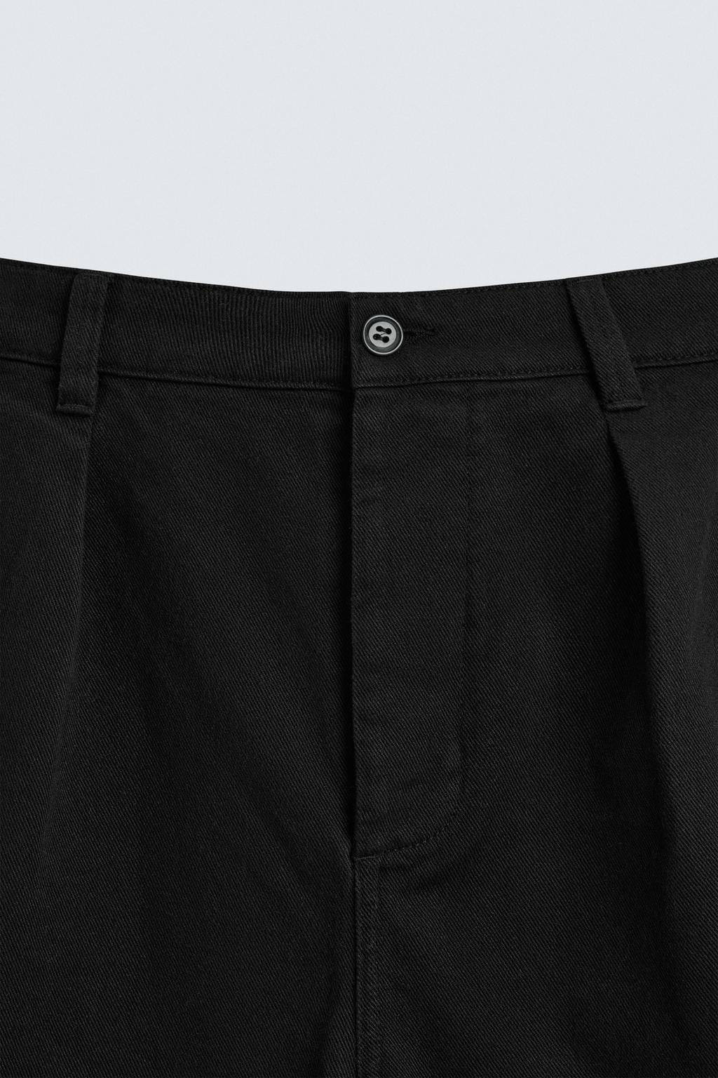 RELAXED FIT BERMUDA SHORTS WITH PLEATS - Zara фото 17