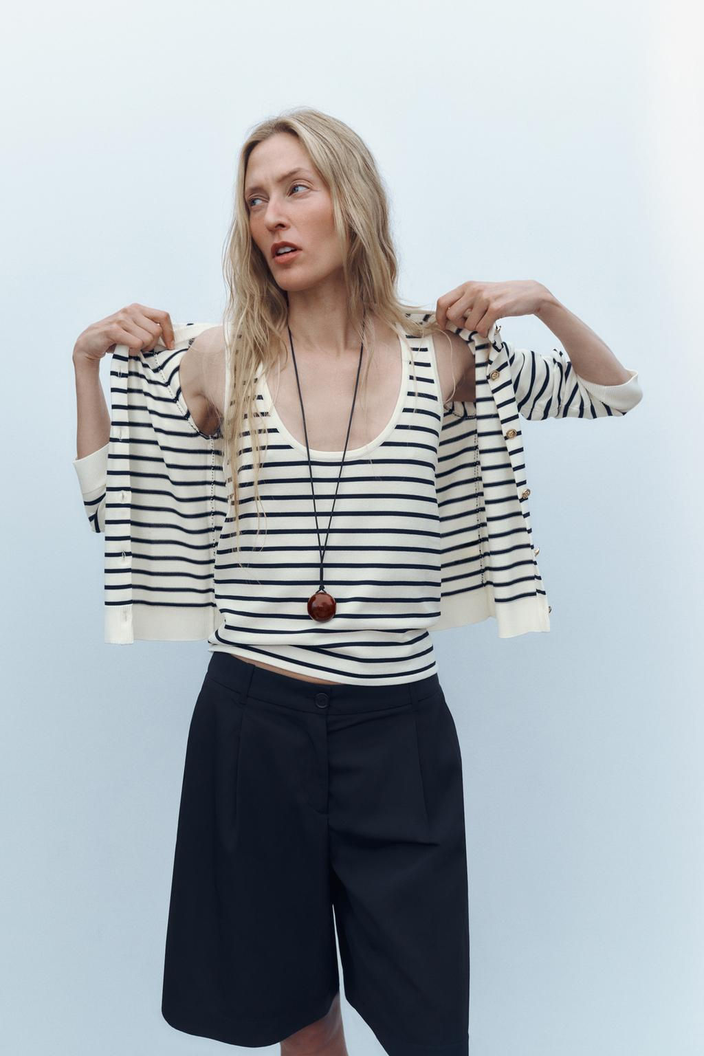STRIPED KNIT TOP - Zara фото 9