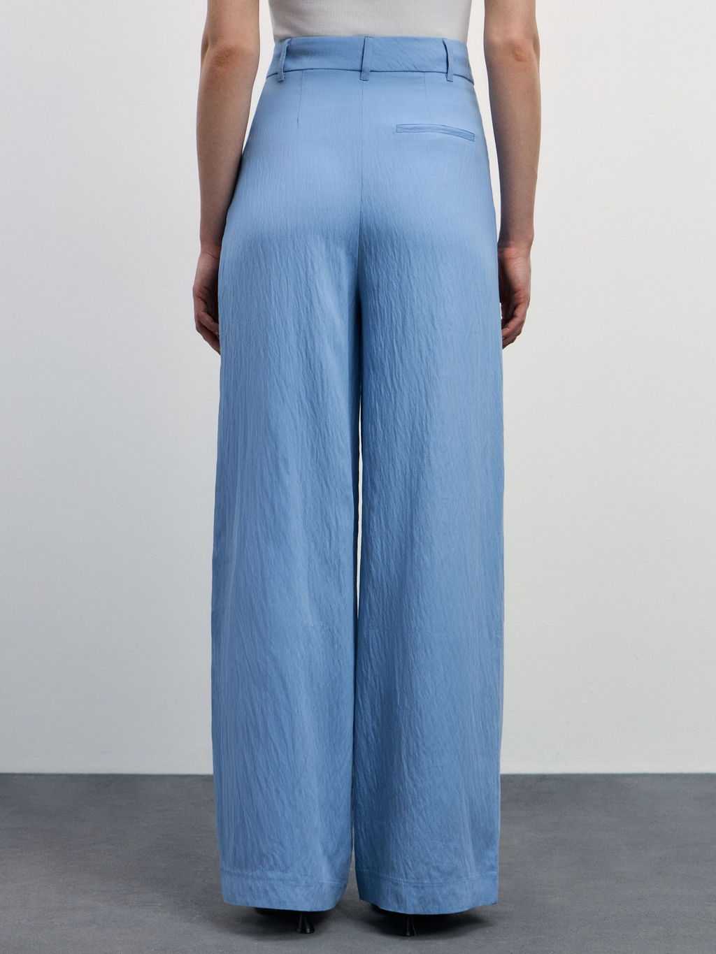 Брюки прямого кроя из вискозы с защипами / Zarina  фото 4