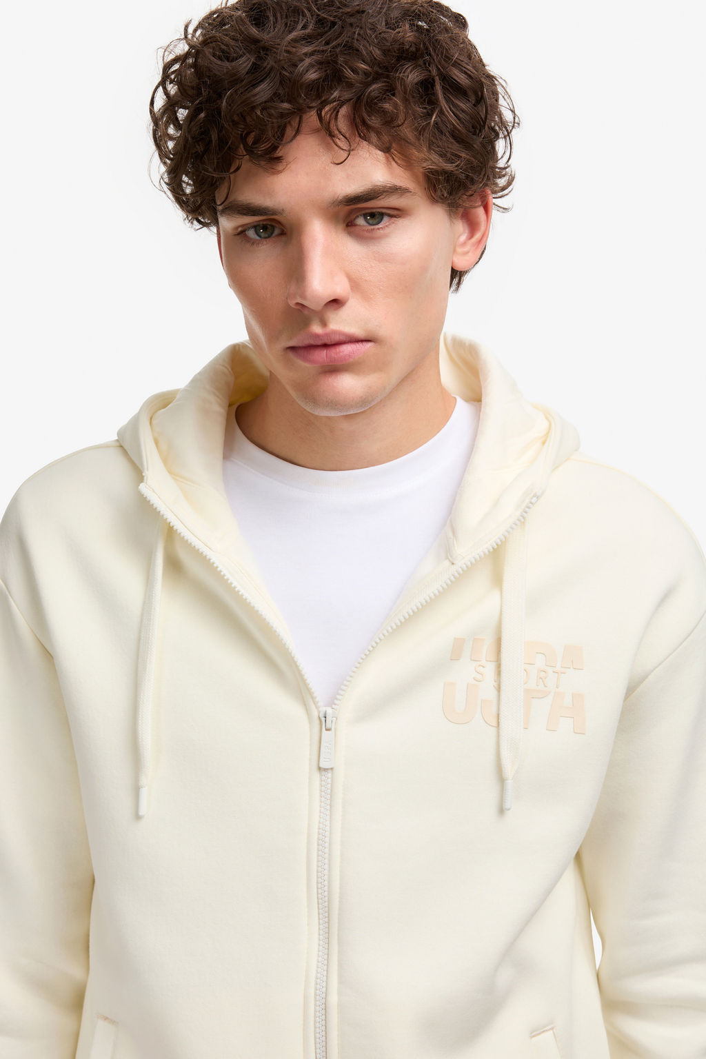 Erkek Comfort Fit FermuarlД KapГЕonlu Krem Гrme HДrka - U.s. polo assn фото 2