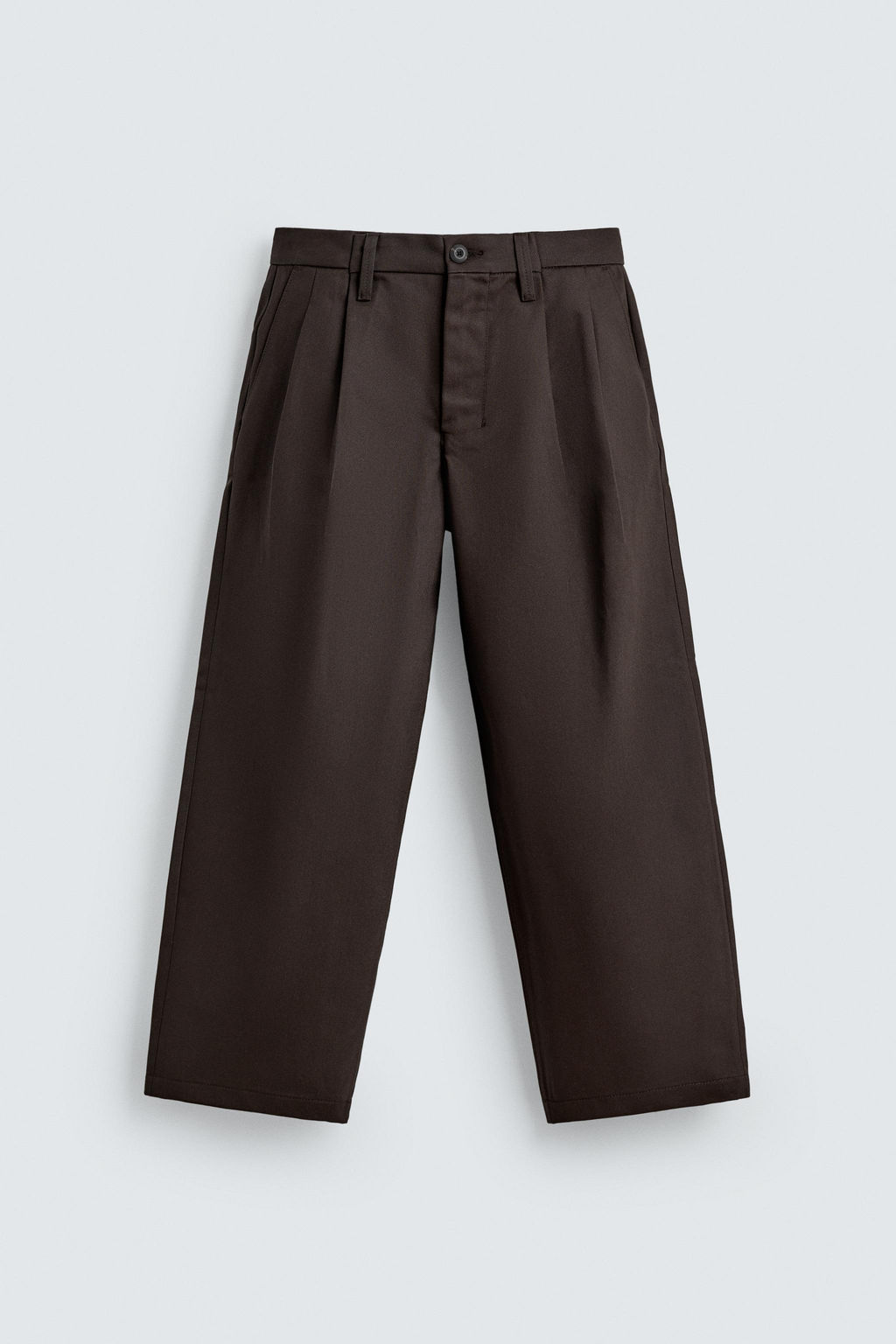 PLEATED CHINO TROUSERS - Zara фото 6