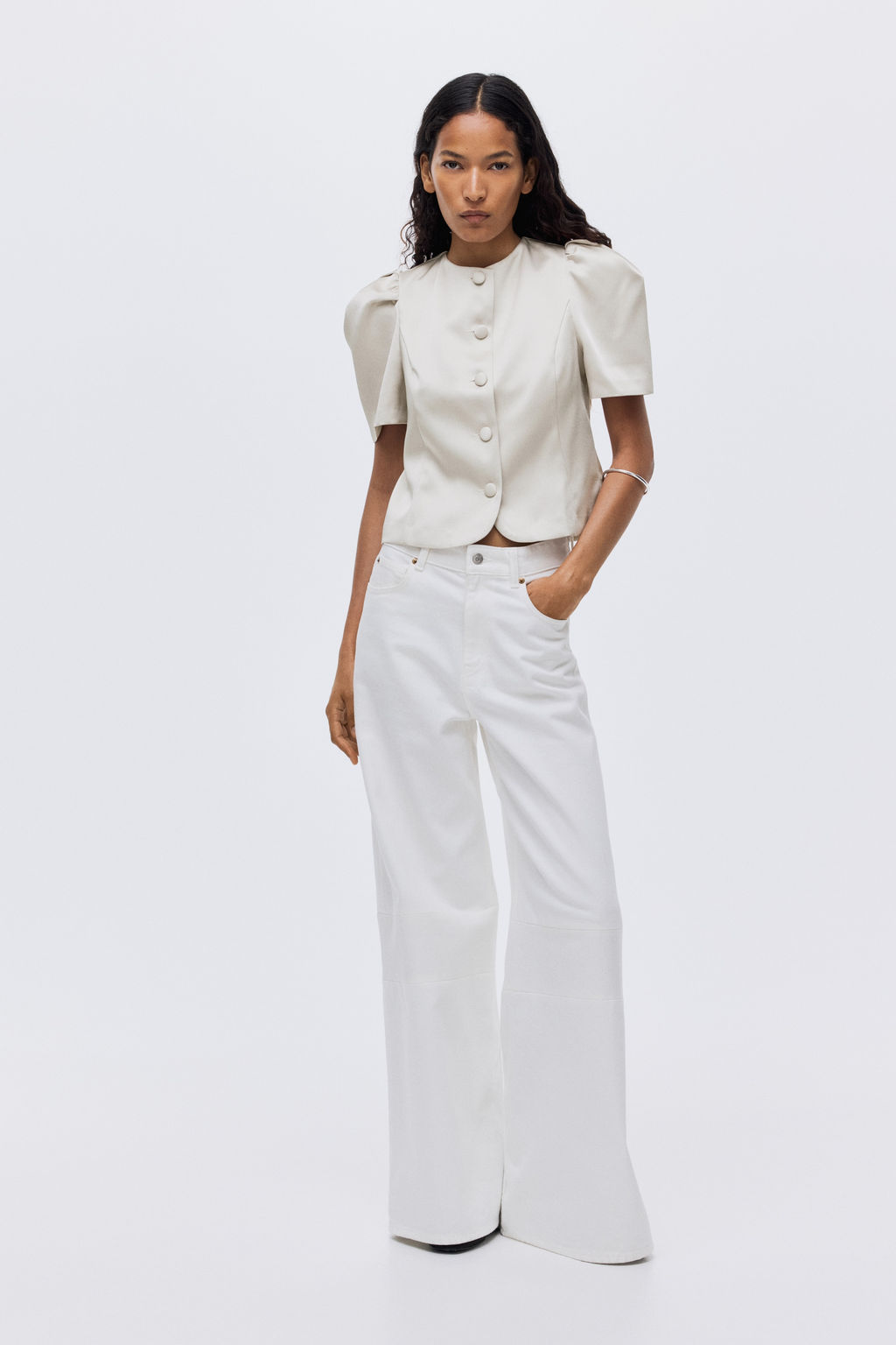 Blusa con manga puffy - H&m фото 3