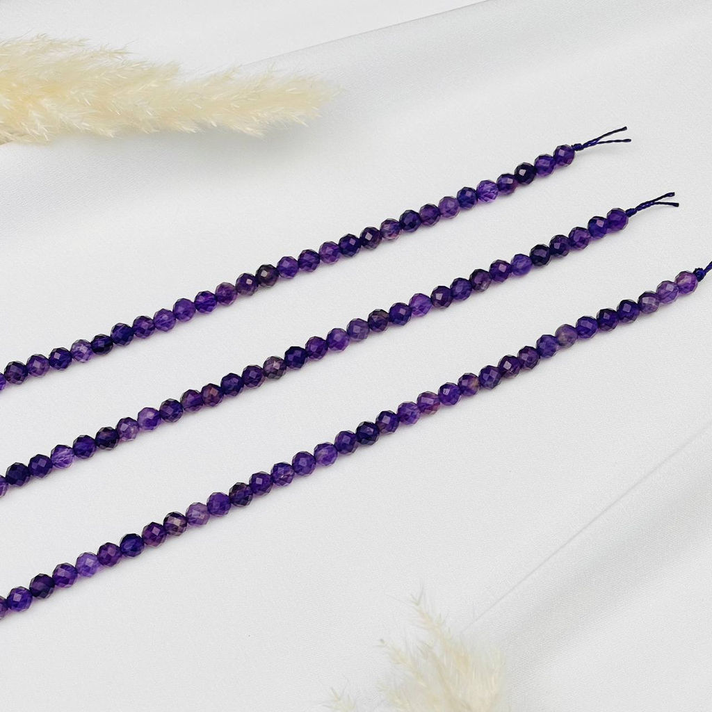 Бусины для украшений из Аметиста (76 бусин)