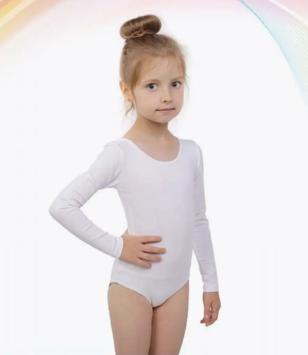 CRB wear/CAJG 40021-20 (CAJ 4121) Купальник гимнастический, белый/Ex.Cherubino  фото 4