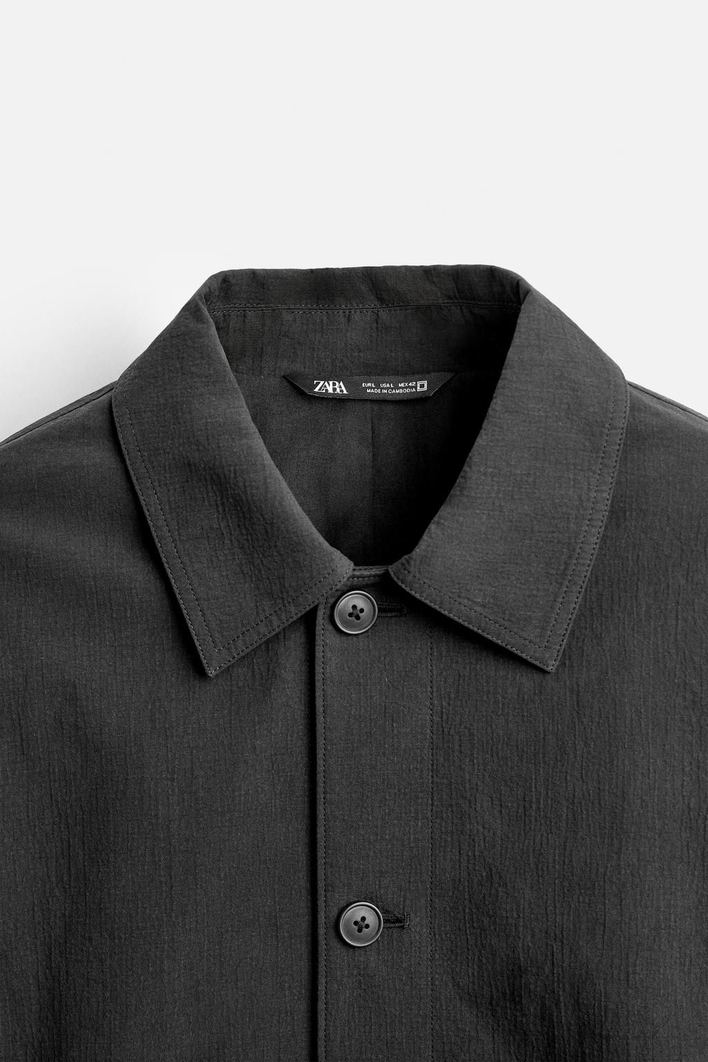 TEXTURED BOXY FIT JACKET - Zara фото 10