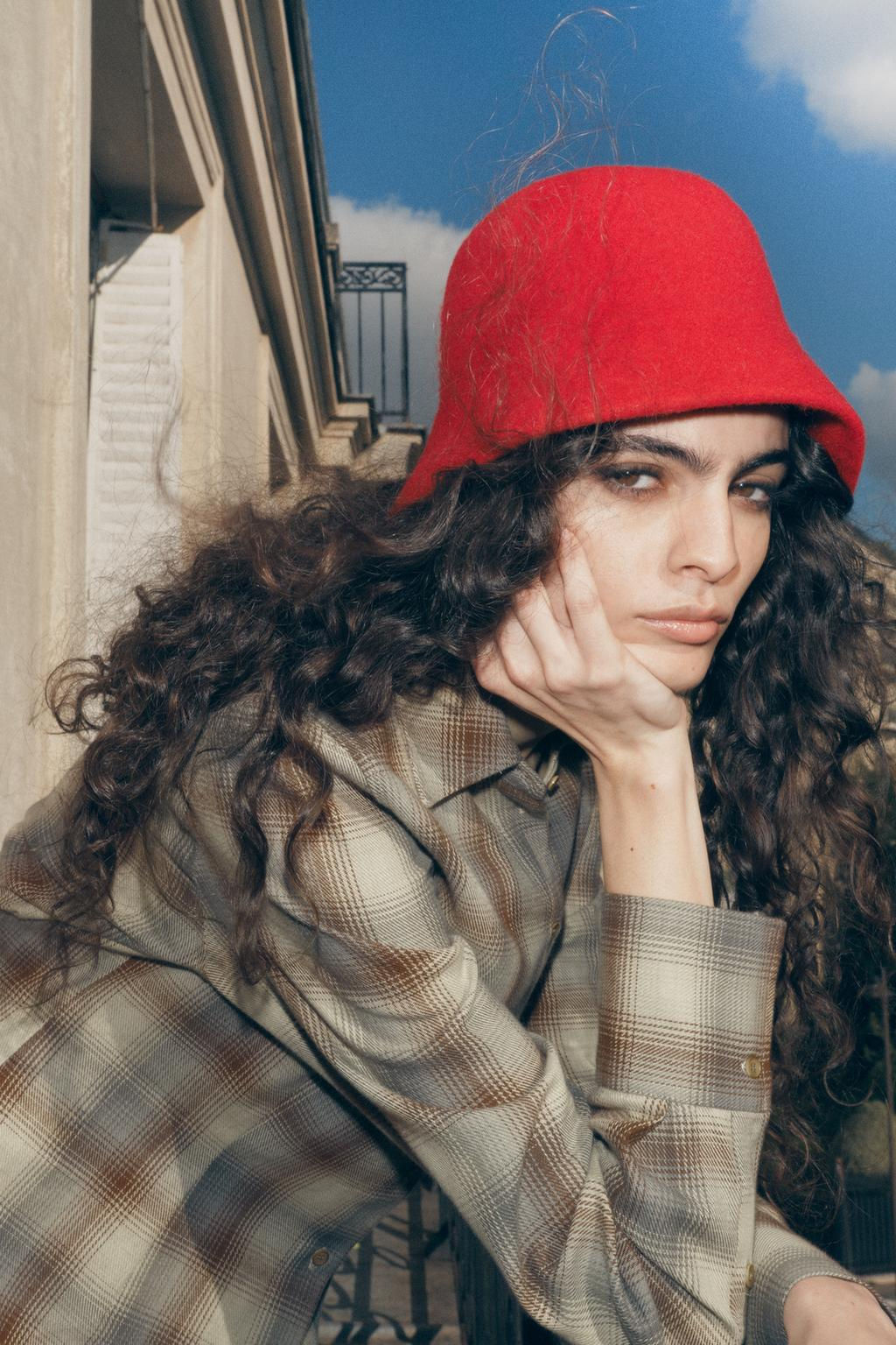 WOOL BLEND BUCKET HAT - Zara фото 2