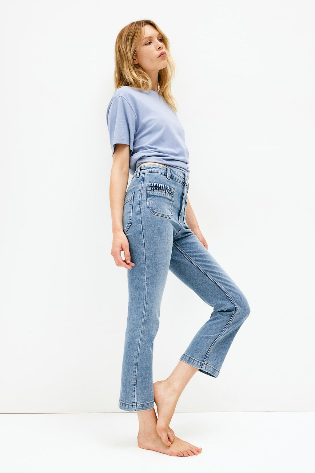 Vaquero cropped - H&m фото 4