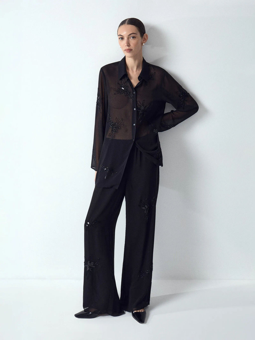 ЕМКА / Брюки с узором из бисера - Emka фото 2