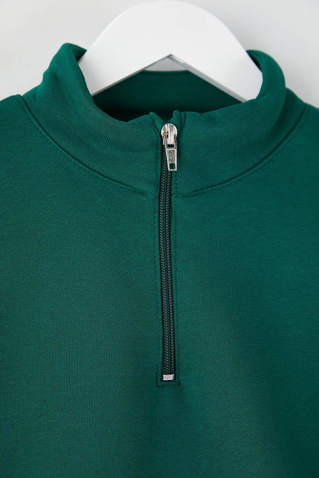 Lacivert Pamuklu Duz/Basic Dik Yaka Regular Orme Erkek Cocuk Sweatshirt TKDAW26SW00008 - Trendyolmilla фото 13
