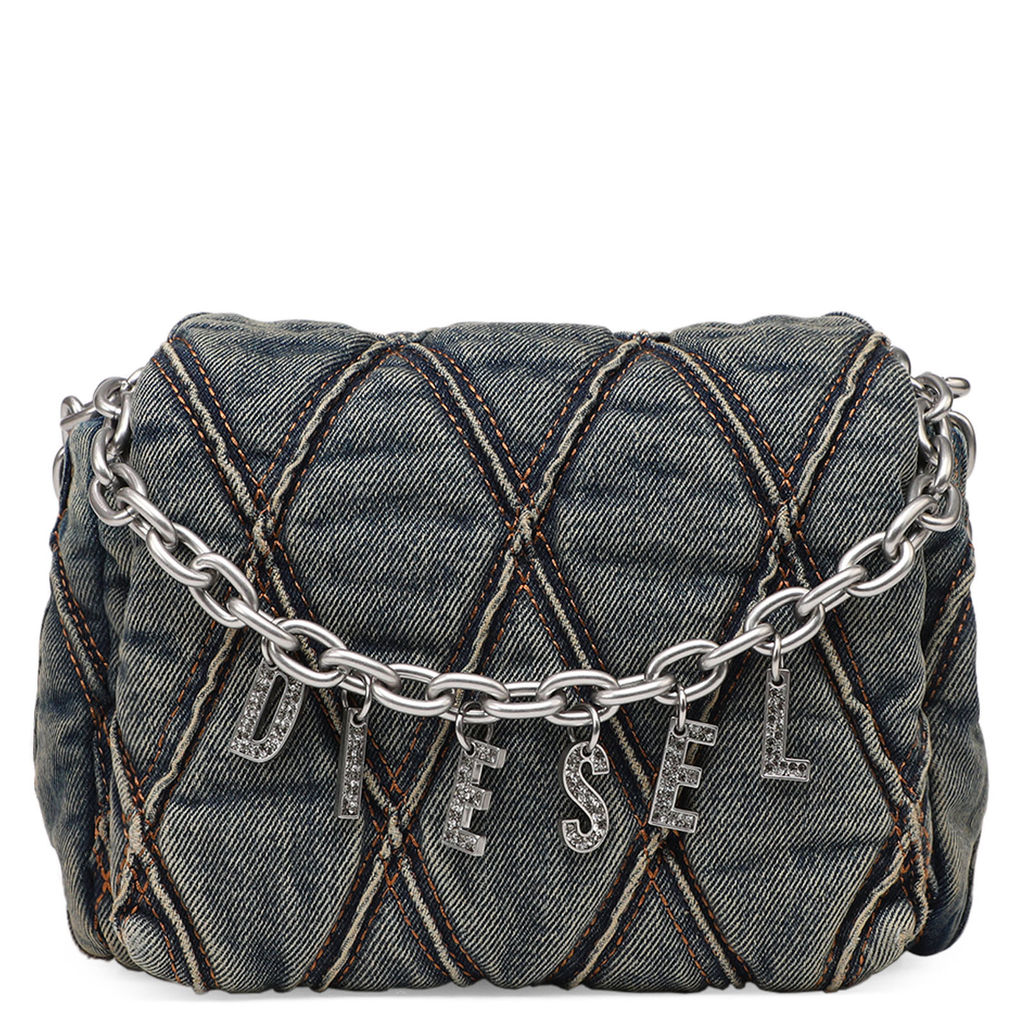 Женская сумка на плечо DIESEL CHARM-D Артикул 3658824, сине-серый