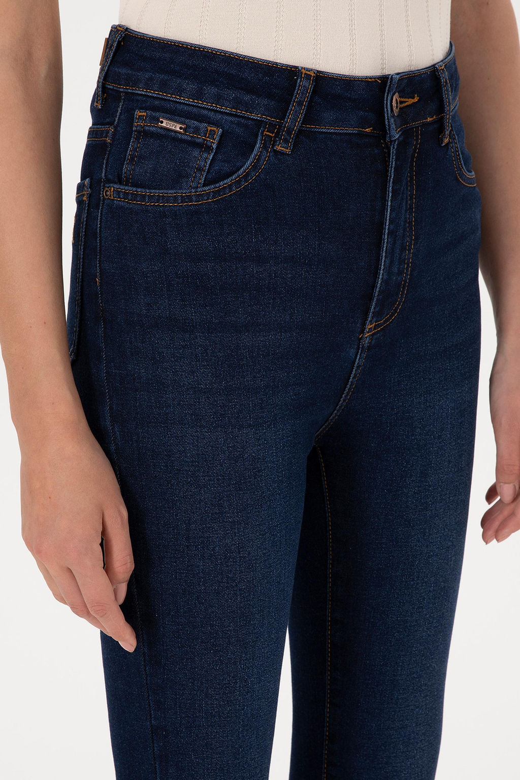 Kad_n Koyu Mavi Jean Pantolon - U.s. polo assn фото 5