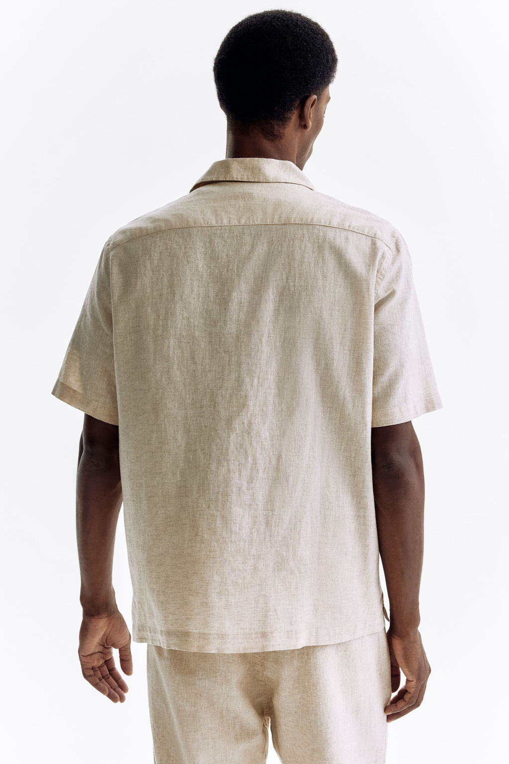 Camisa en mezcla de lino Regular Fit - H&m фото 8