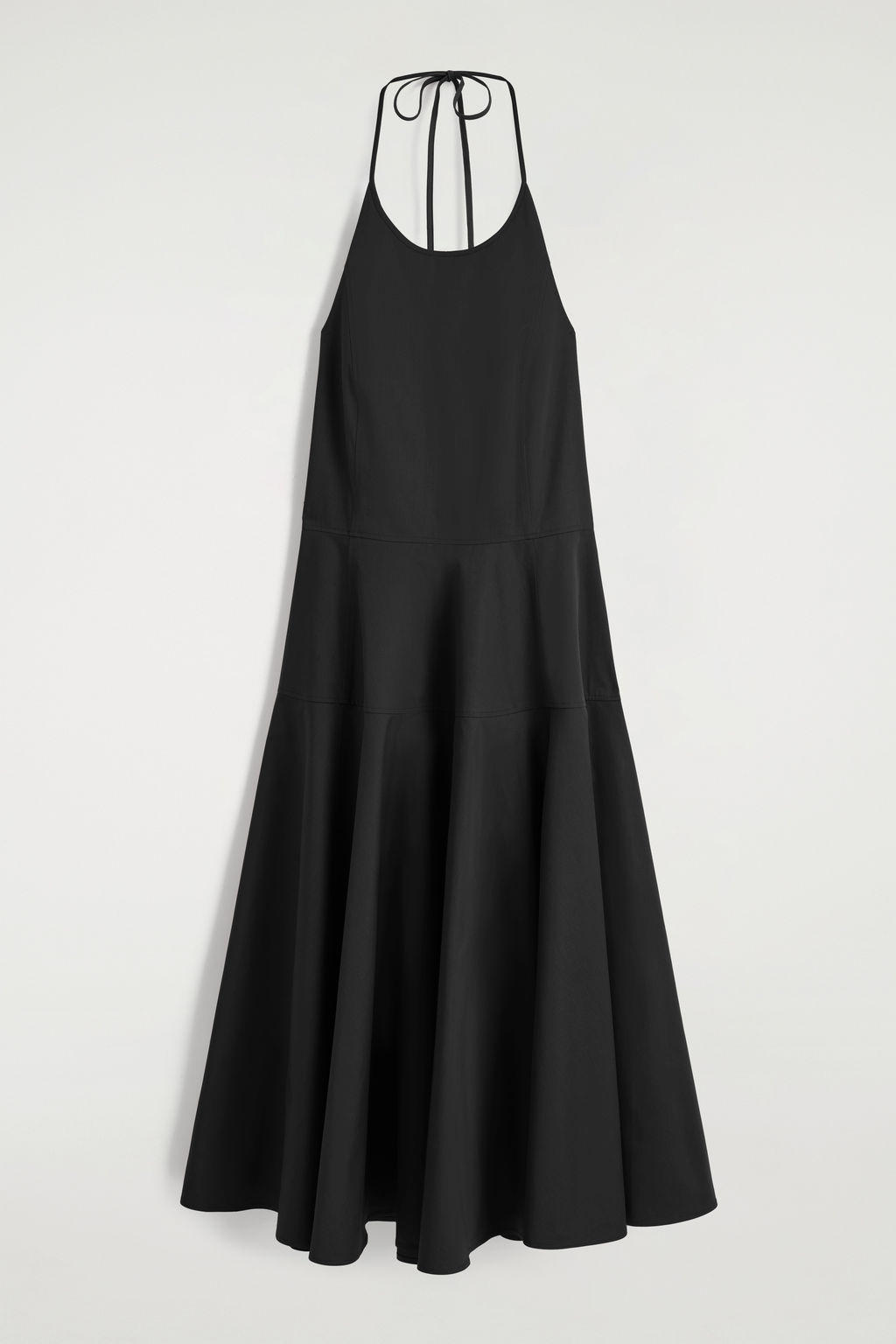 VESTIDO DE CUELLO HALTER DE ALGOD?N PIMA