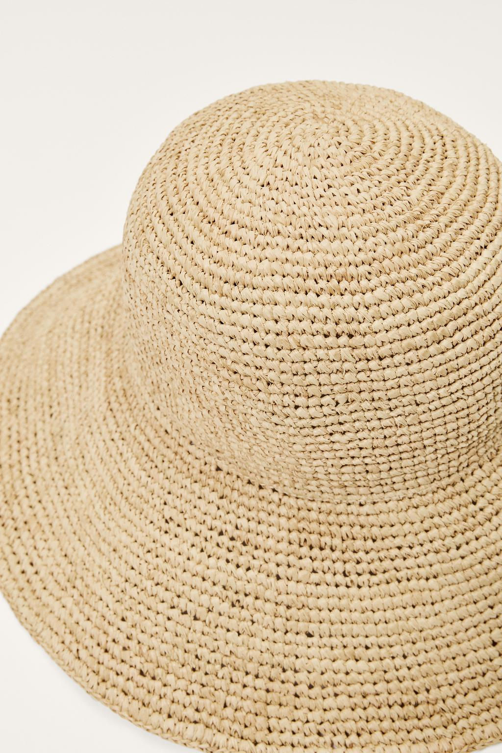 LIMITED EDITION RAFFIA BUCKET HAT - Zara фото 5