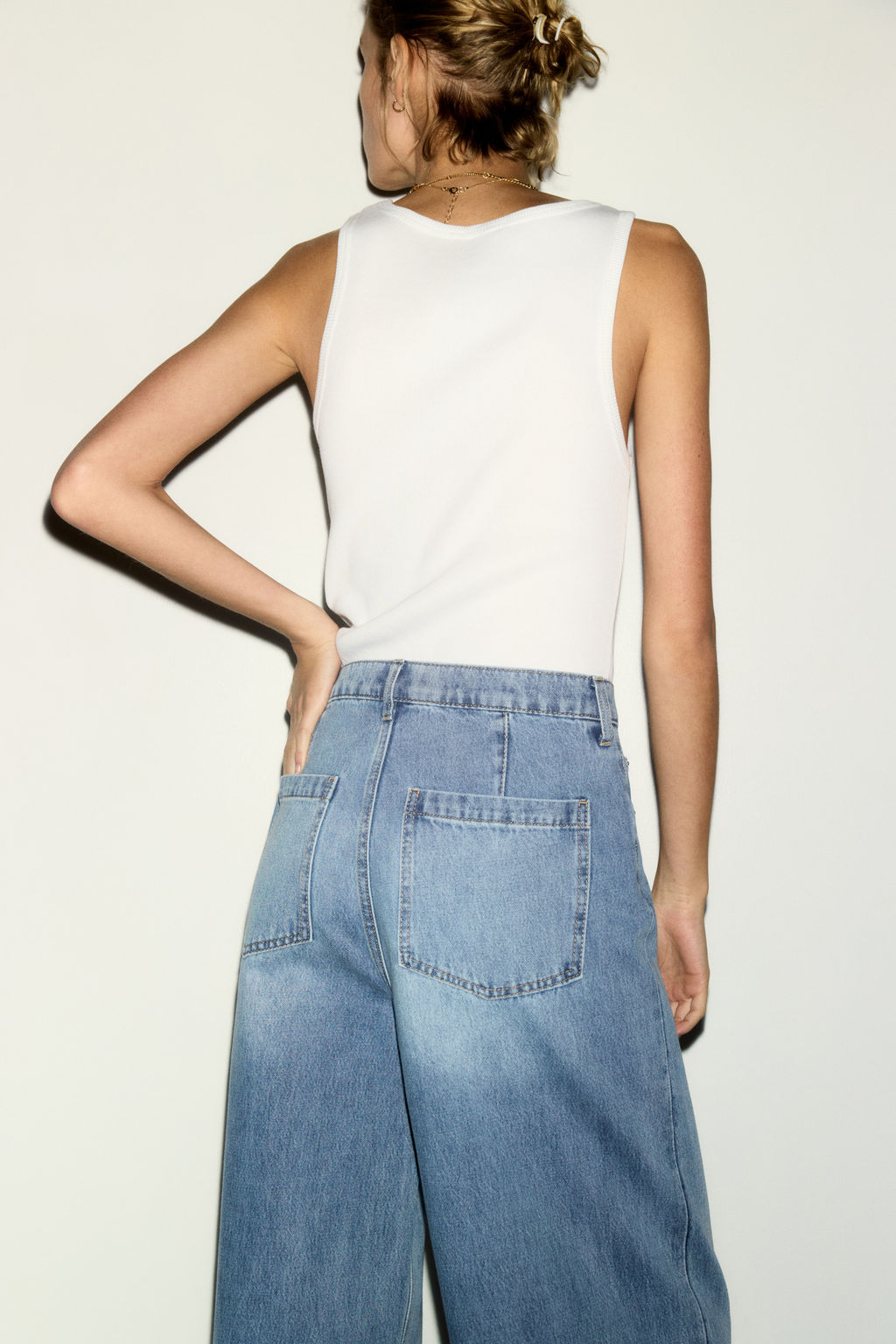 Super Wide High Waist Jeans - H&m фото 7
