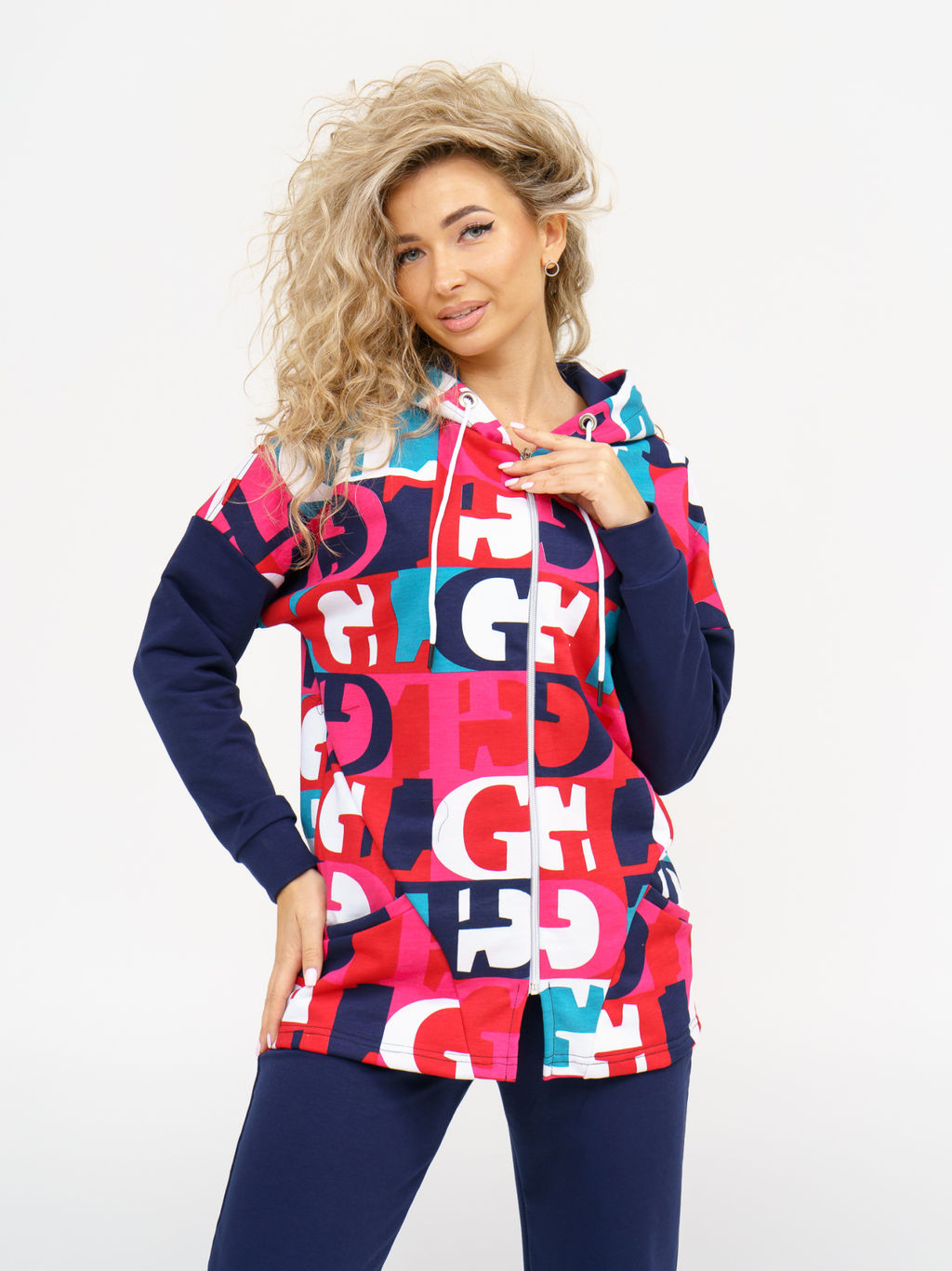 919 Костюм "Буквы/индиго"