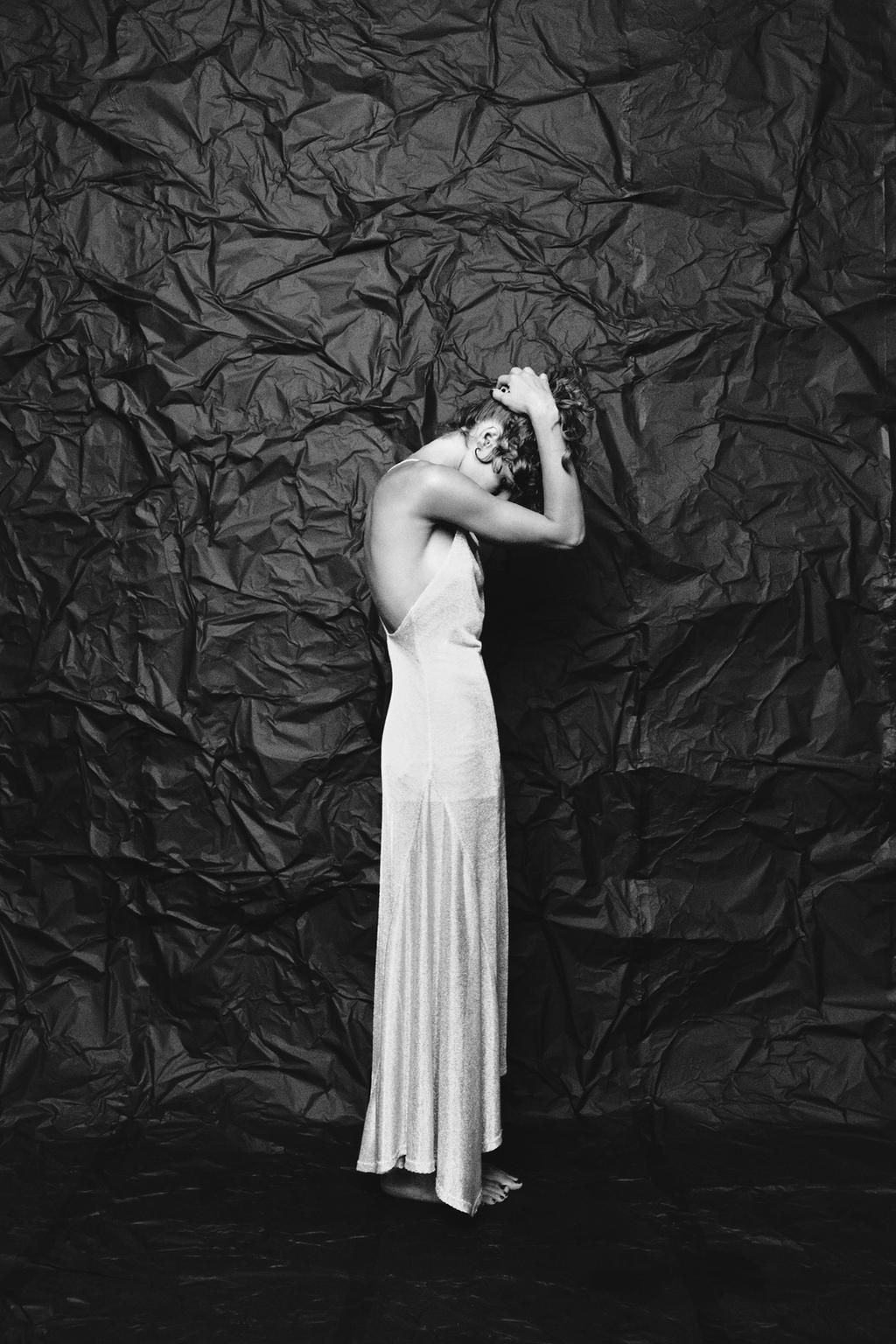 METALLIC THREAD MIDI DRESS - Zara фото 3