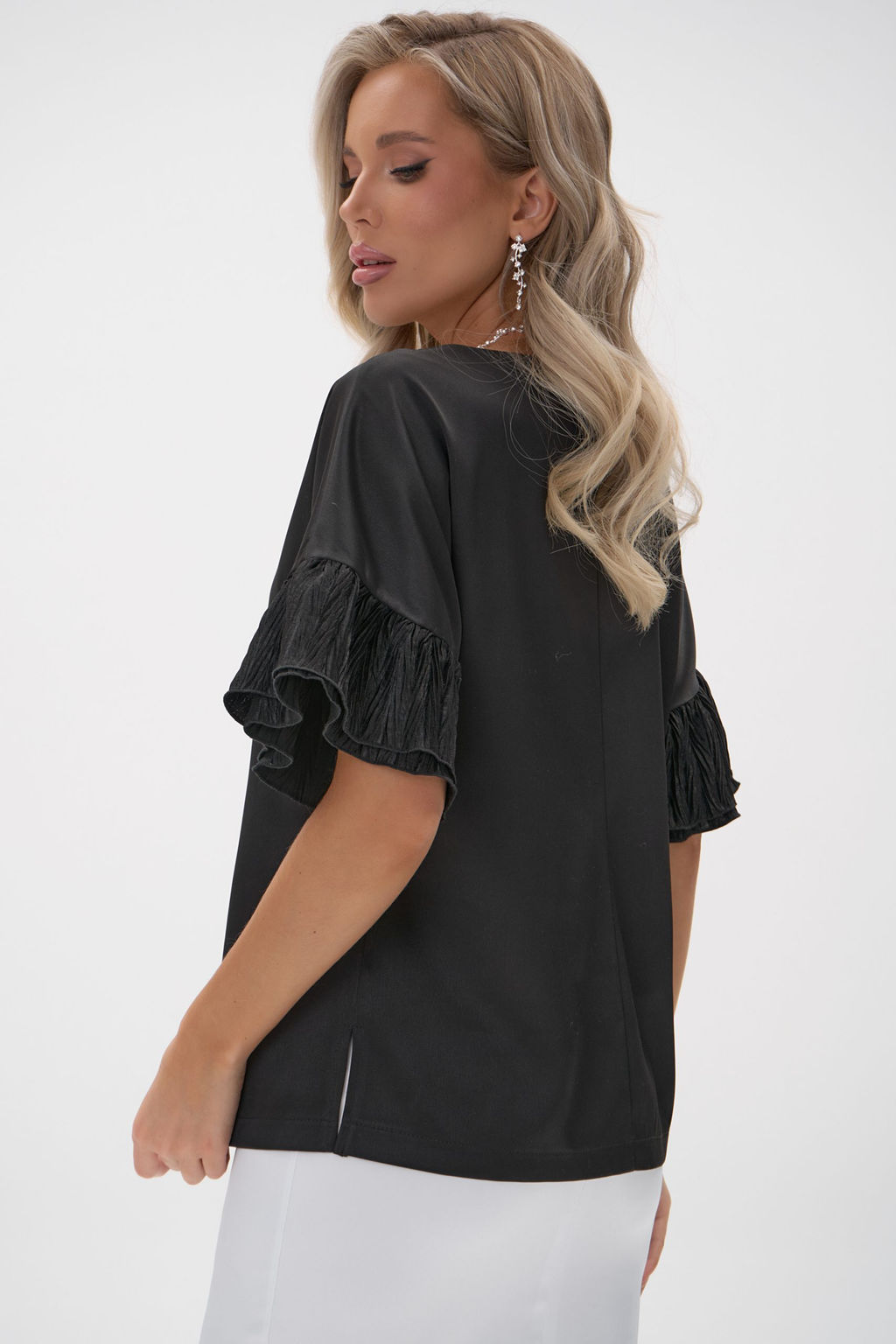 Блузка Луана (чёрный) - Эльза фото 11