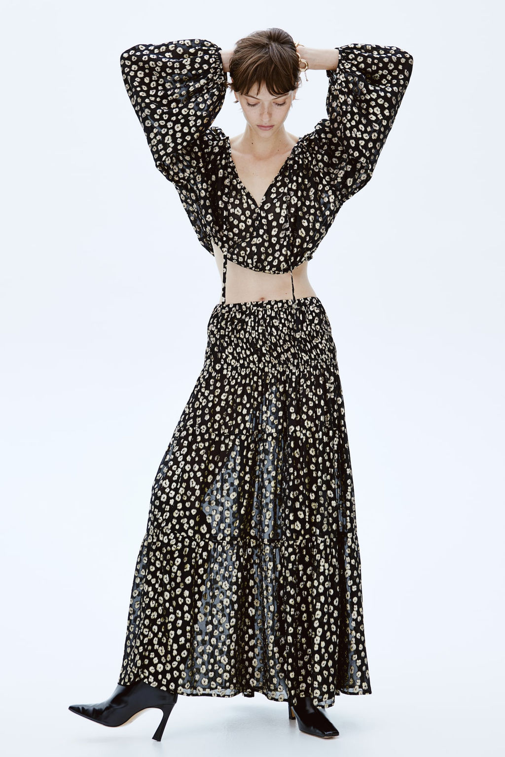 Maxifalda en tejido jacquard - H&m фото 3