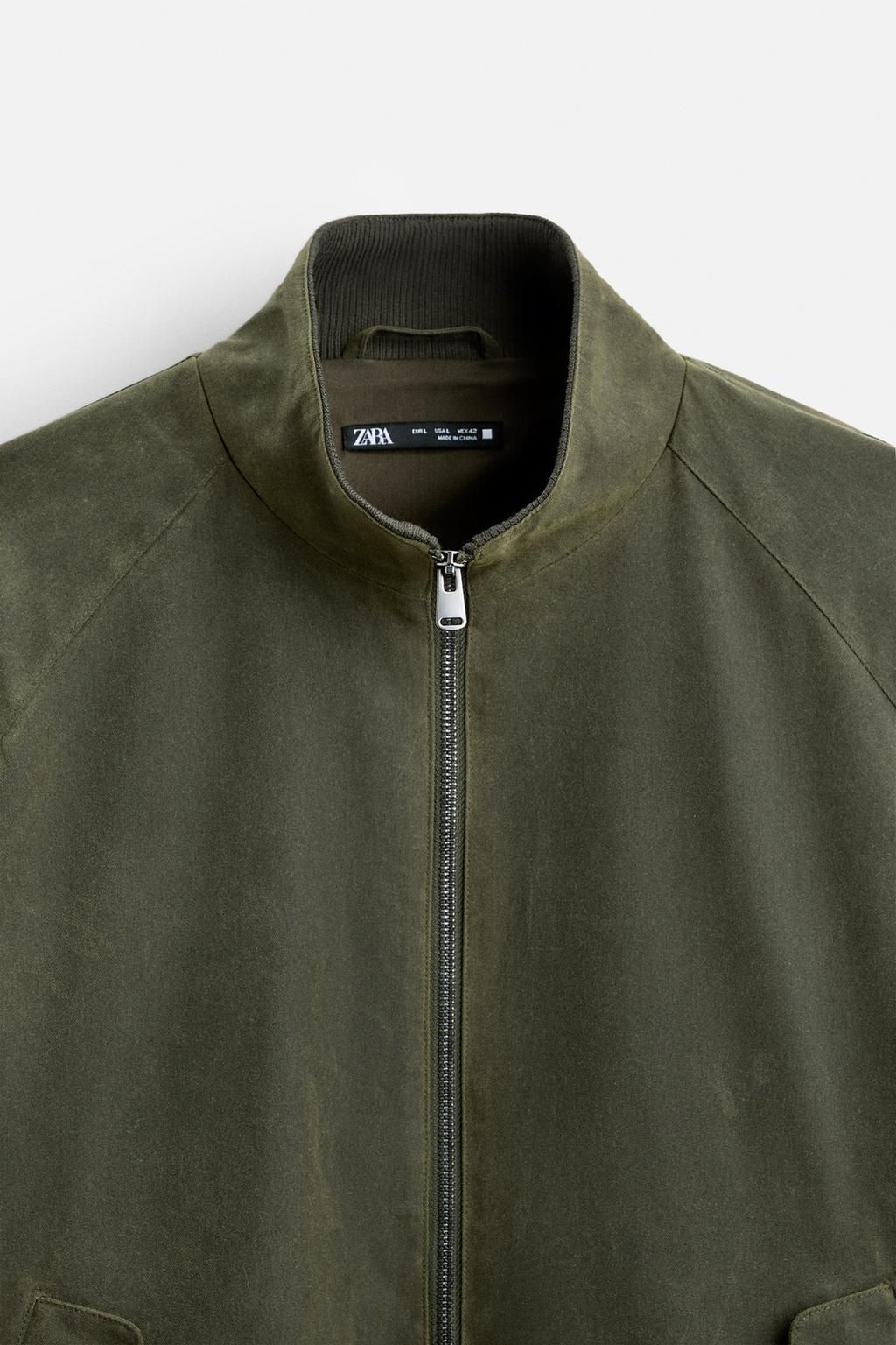 WAXED BOMBER JACKET - Zara фото 9