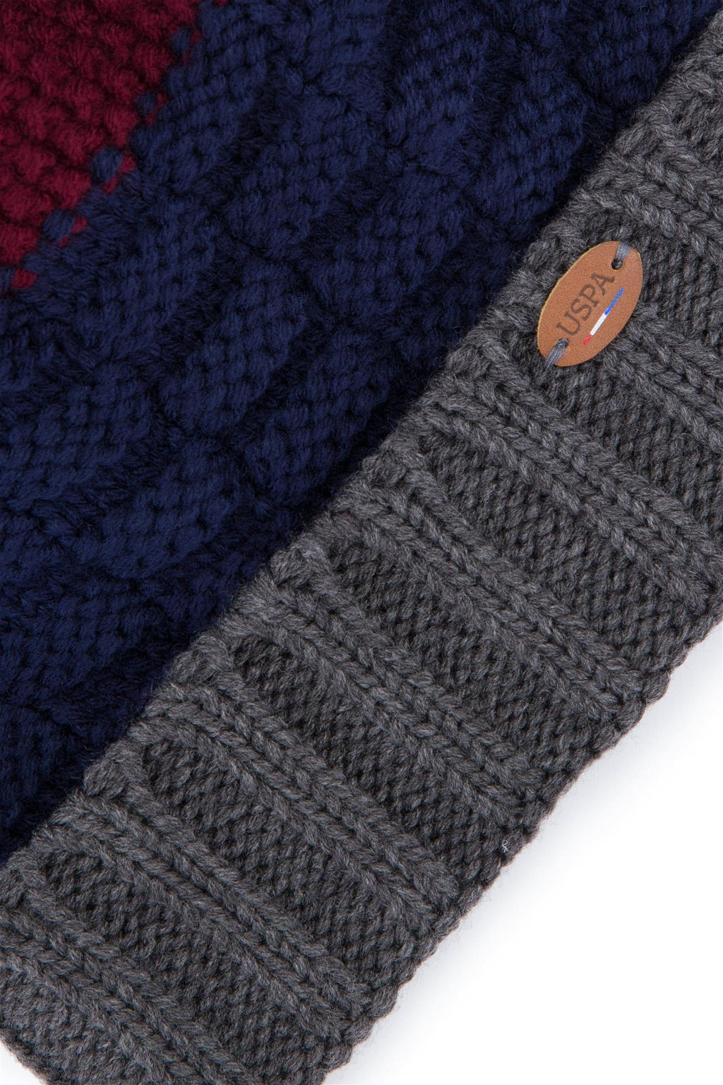 Мужской антрацитовый меланжевый берет - U.s. polo assn фото 3