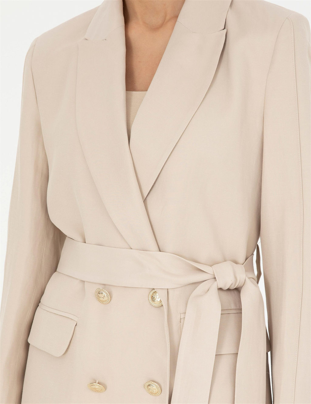 Kum Keten Kar___ml_ Regular Fit Ceket - Pierre cardin фото 6