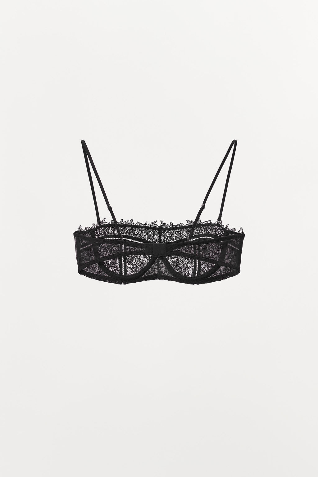 UNDERWIRED MESH AND LACE BRA - Zara фото 6