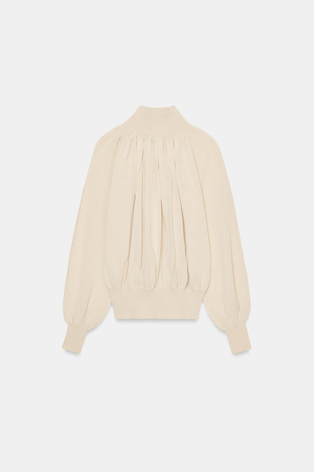 BLUSA FLUIDA PUNTO COMBINADO / Arena - Zara фото 8