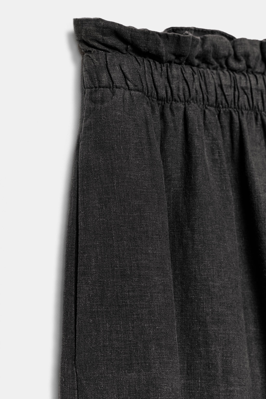 FALDA LARGA CON LINO ZW COLLECTION / Gris antracita - Zara фото 7