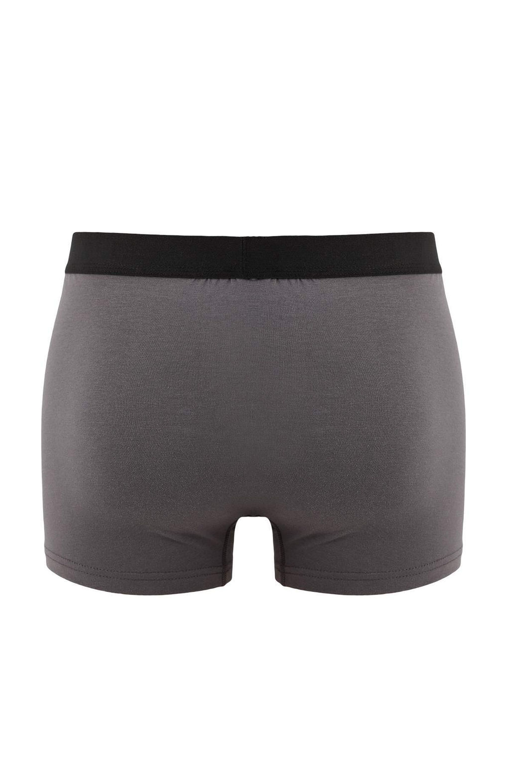 Cok Renkli 3lu Paket Desenli/Duz Pamuklu Boxer TMNAW25BX00009 - Trendyolmilla фото 3