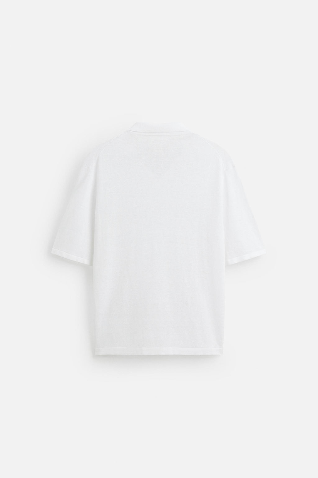 100% HEMP KNIT POLO SHIRT - Zara фото 7