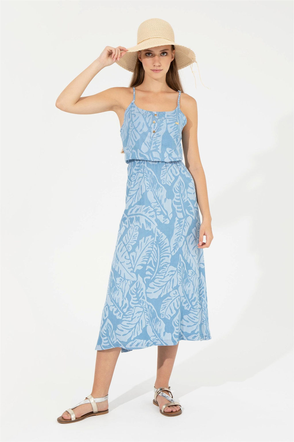 Kad_n A__k Mavi Jean Elbise - U.s. polo assn фото 4