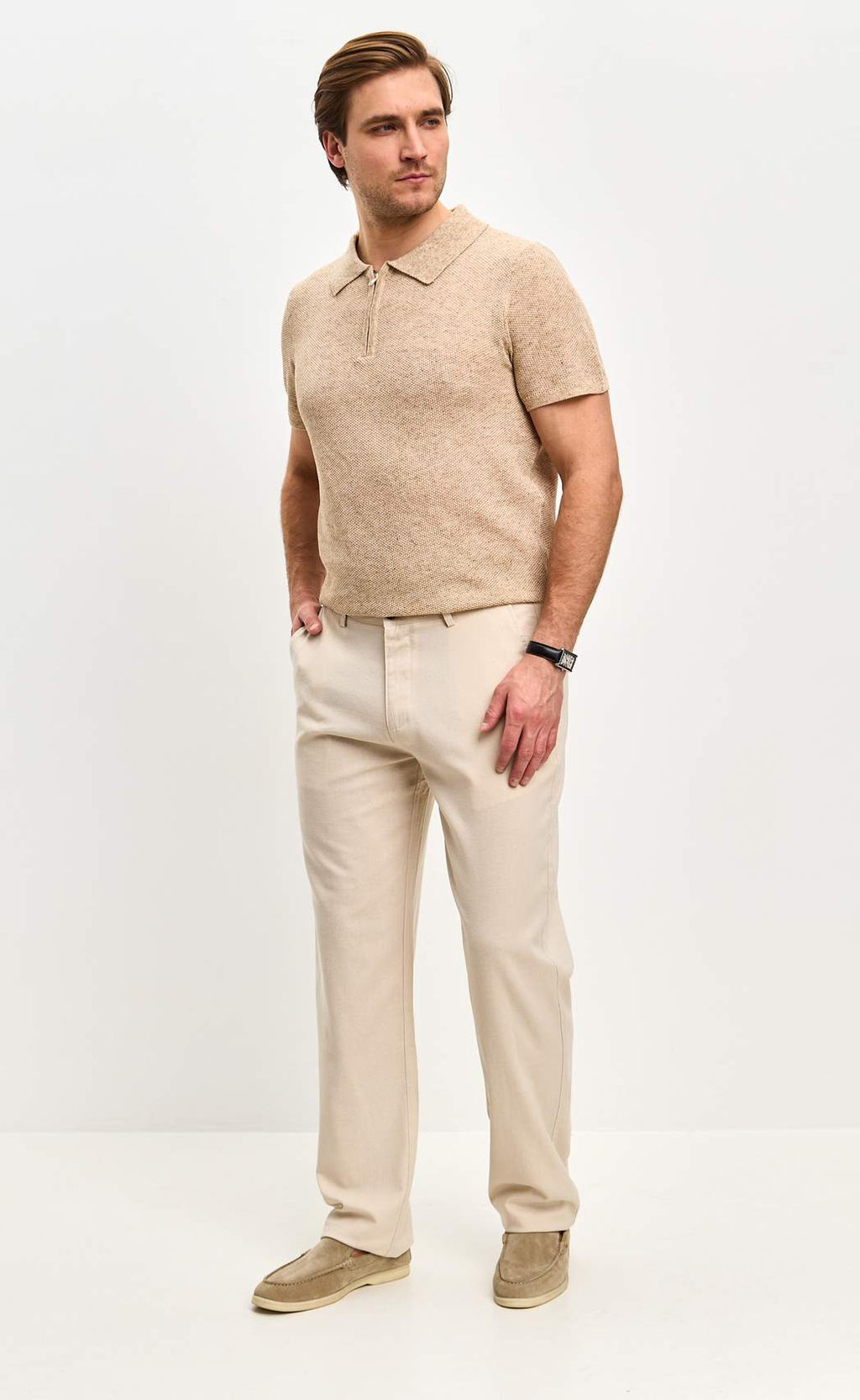 Футболка лен F111-07LN l.beige - Fine joyce фото 9