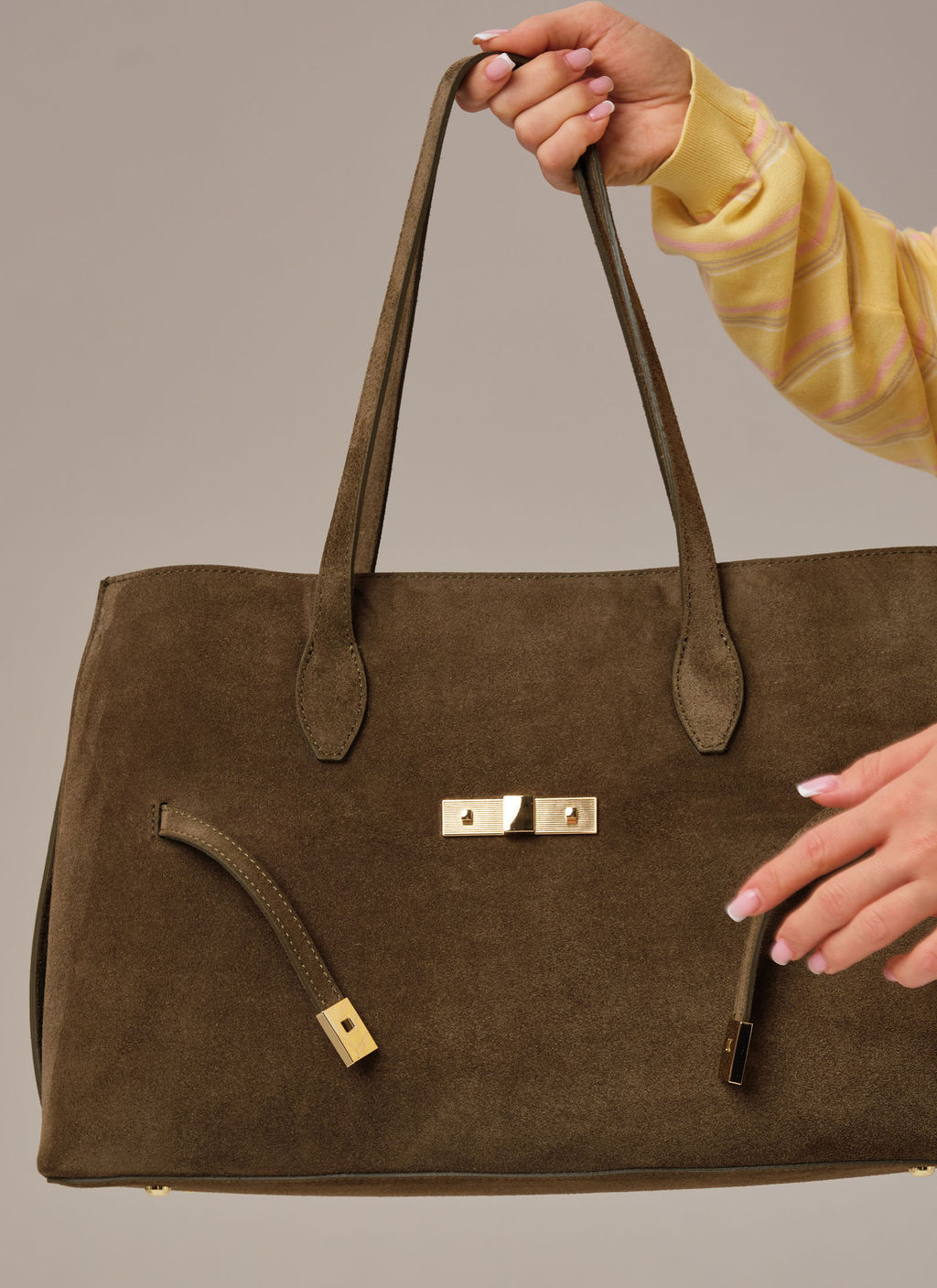 Замшевая сумка Bossy DBR 31382 тундра фото 3