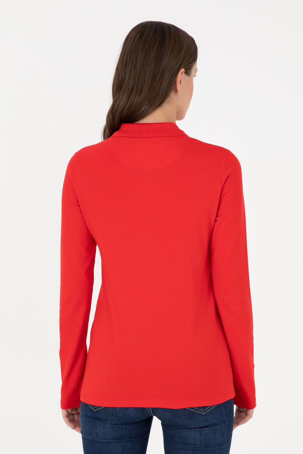 Свитшот женский U.S. Polo Assn красный  фото 5