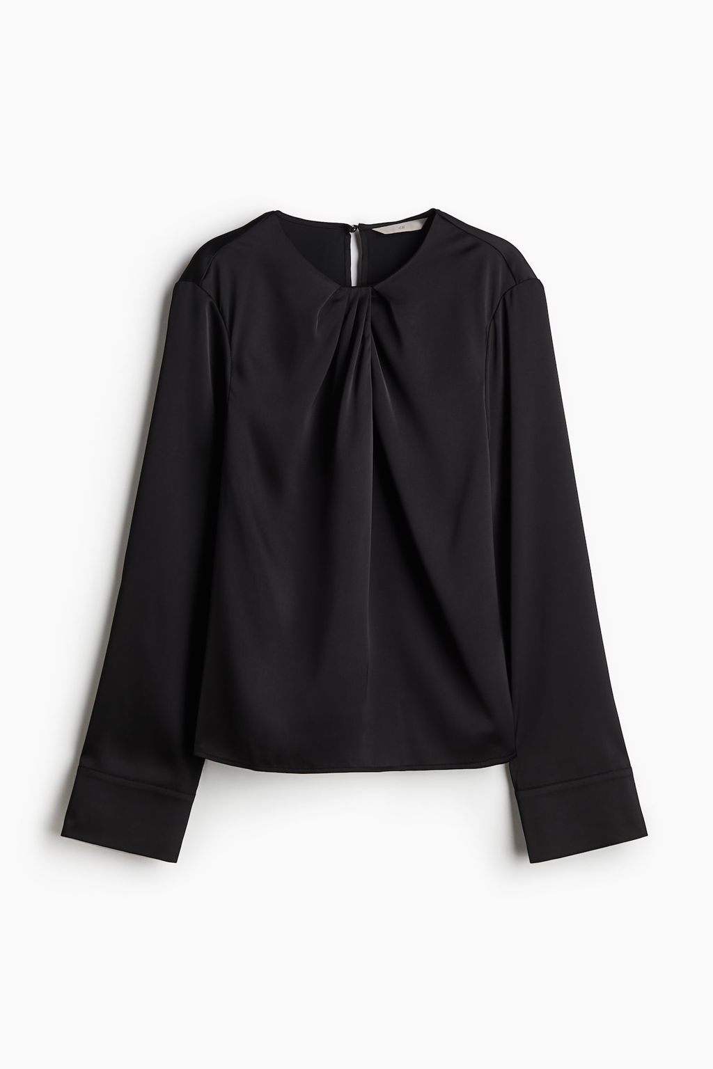 Blusa de saten con detalle plisado - H&m фото 5