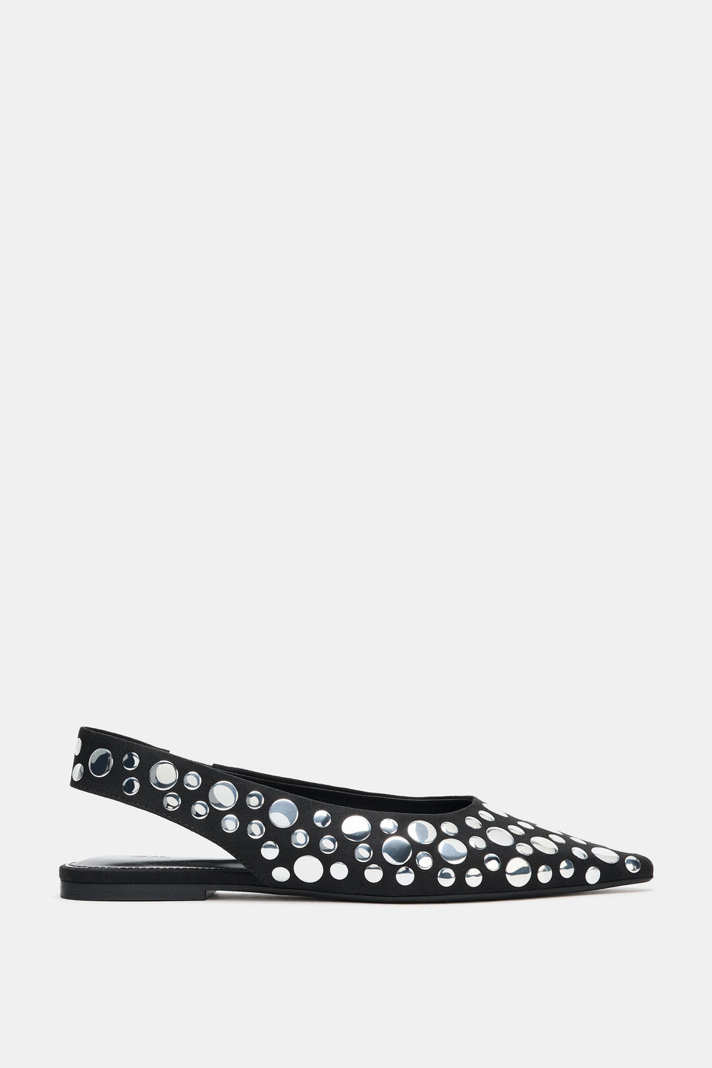 STUDDED SLINGBACK BALLET FLATS - Zara фото 7