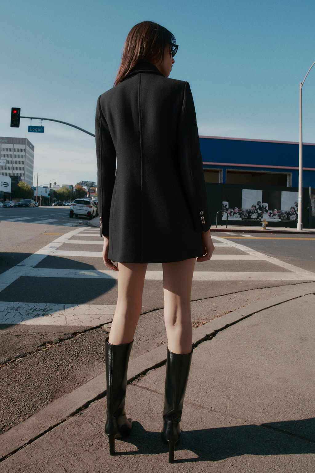 SHORT DOUBLE-BREASTED WOOL COAT - Zara фото 11