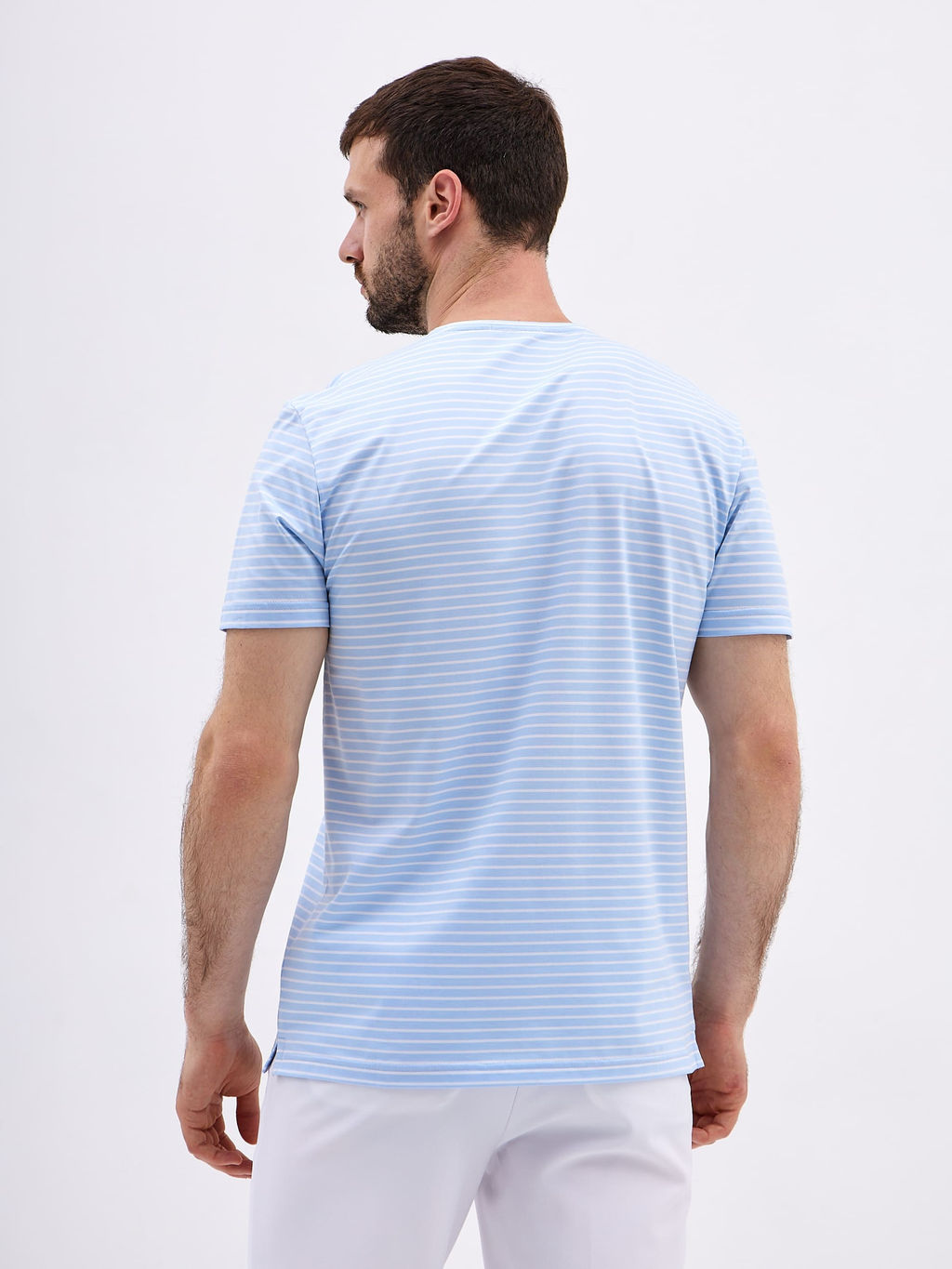 Футболка мужская короткий рукав GREG G145-PD4T-LT0110 (голубой)  фото 11