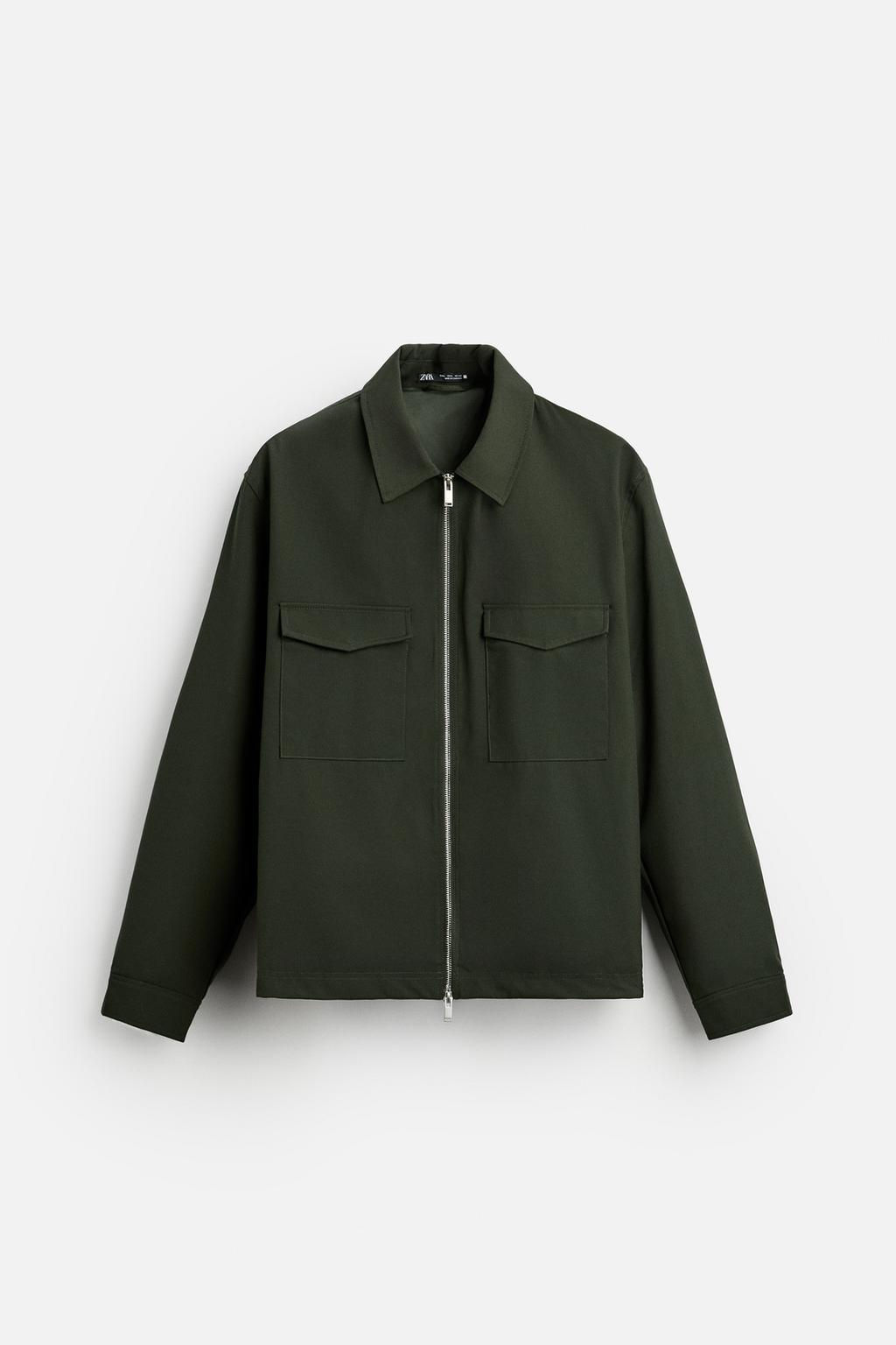 PADDED REGULAR FIT OVERSHIRT - Zara фото 6