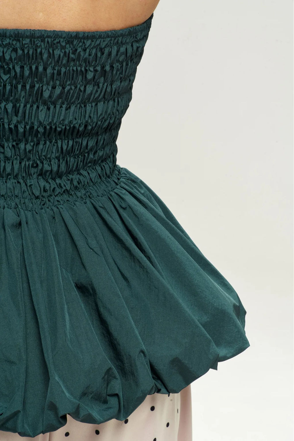 Топ-корсет с баской Pine Green